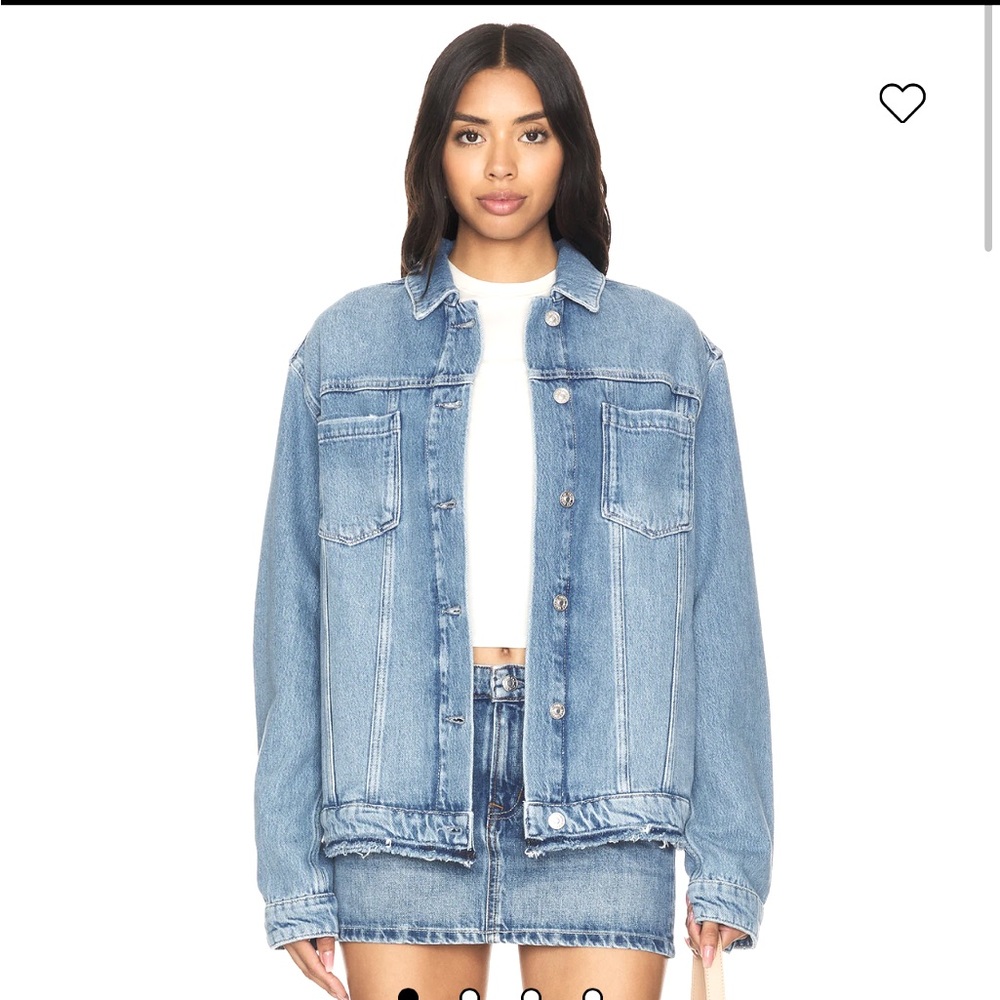 Oversized distressed Denim jacket